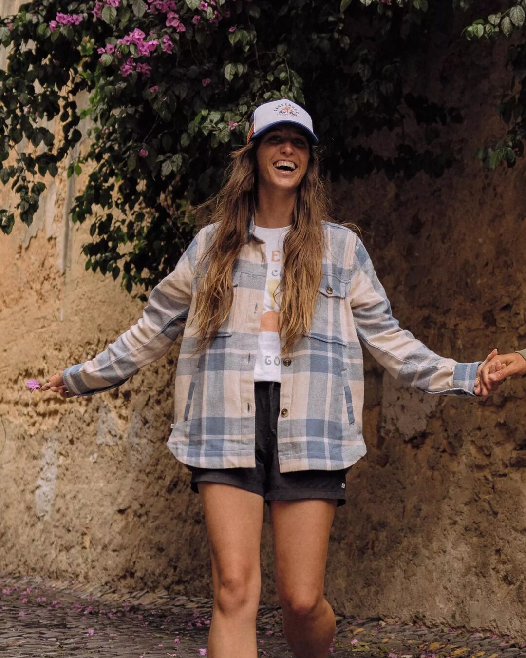 Stella LS Shirt - Provincial Blue Check - Lifestyle