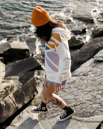 Sunsets Cotton Hoodie - Marshmallow - Lifestyle