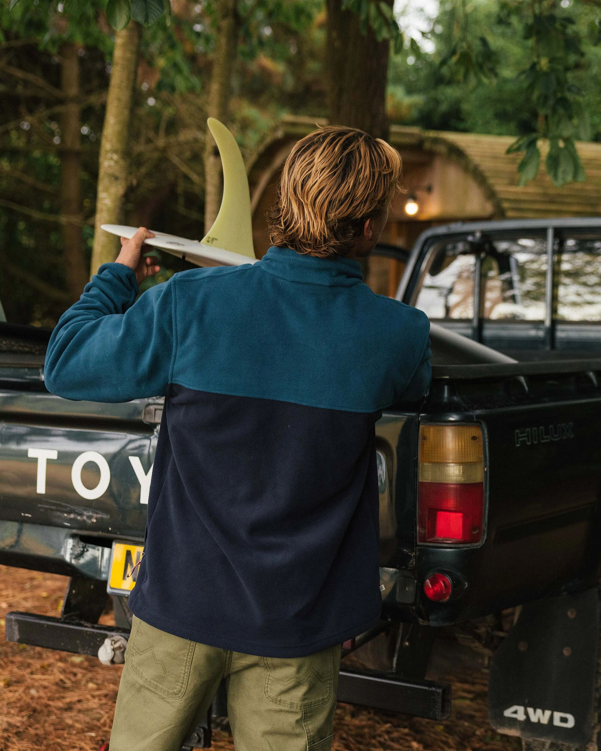 Ridge Full Zip Polar Fleece - Tidal Blue/Rich Navy - Lifestyle