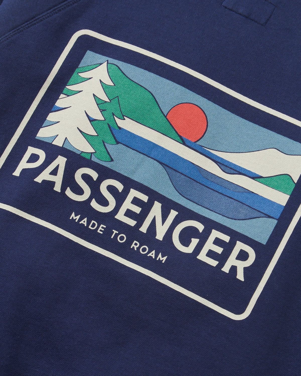 Roamer Men's Sweatshirt - Rich Navy - Flatlay