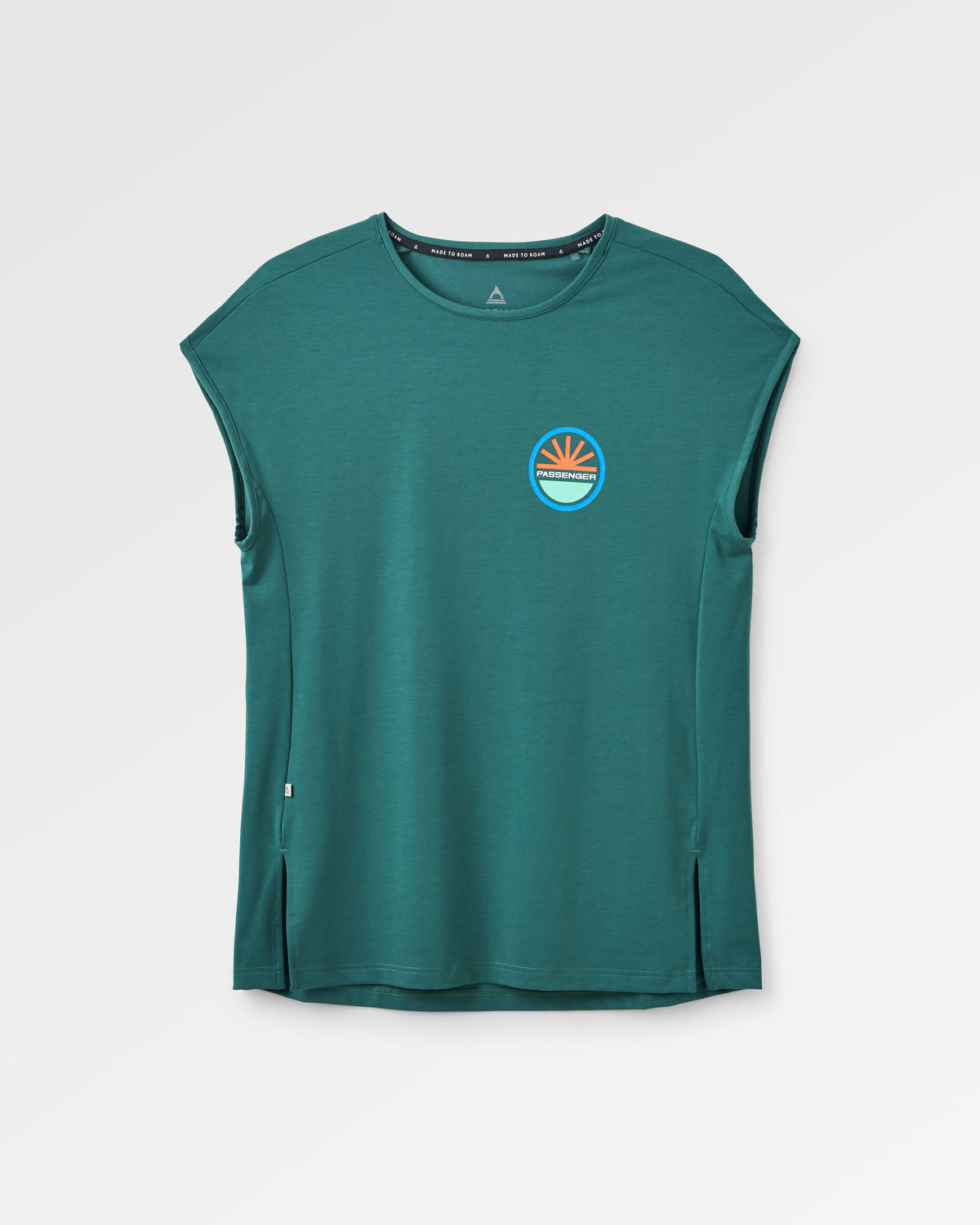 Chase The Light Drirelease® Active T-Shirt - Deep Ocean - Flatlay