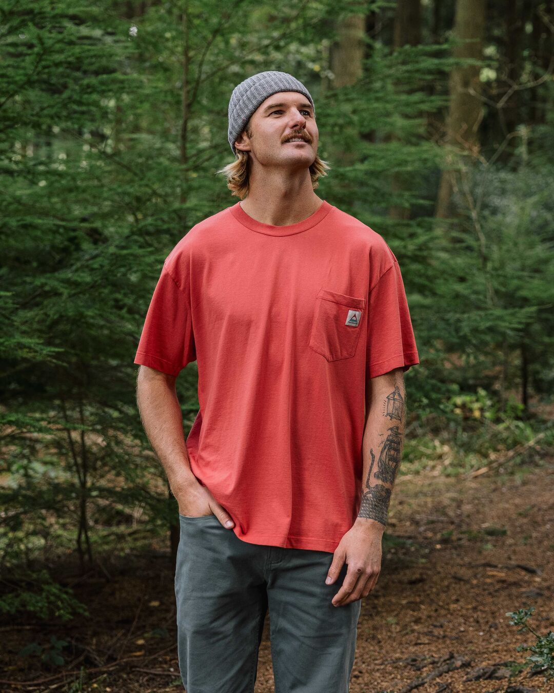 Heritage Relaxed Fit T-Shirt - Cardinal - Lifestyle