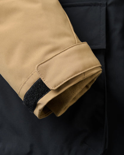 Baltic Insulated Parka - Caramel/Black - Flatlay