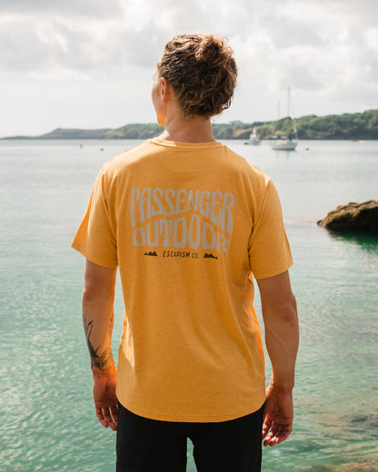 Yuca Cotton T-Shirt - Dusty Ochre Marl - Lifestyle