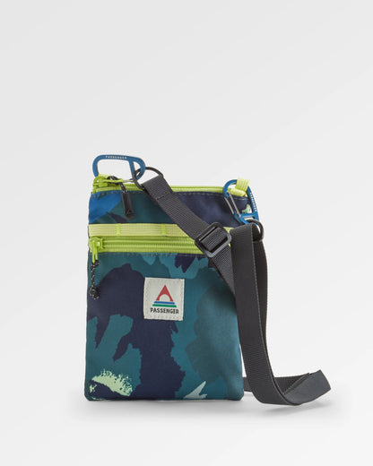 Journey Crossbody Bag - Alpine Camo Rain Forest - Flatlay