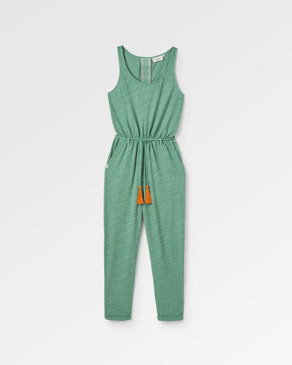 Eva Jumpsuit - Dark Ivy - Flatlay