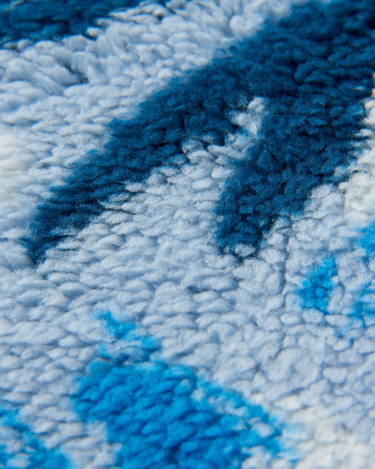 Ash Sherpa Fleece Snood - Abstract Mountain Blue Steel - Flatlay