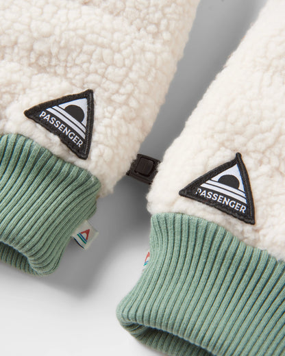 Avalanche Sherpa Mittens - Birch - Flatlay