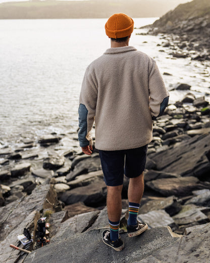 Muse Polar-Lined Sherpa Fleece - Pebble Grey - Lifestyle
