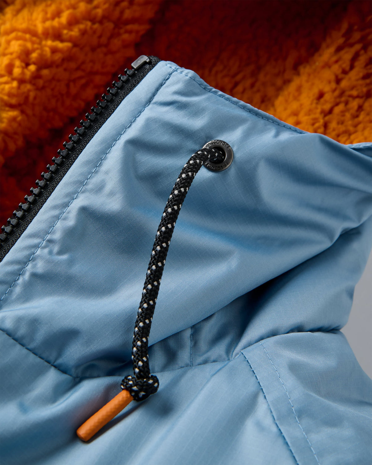 Waves Sherpa Lined Changing Robe - Faded Denim/Storm Grey - Flatlay
