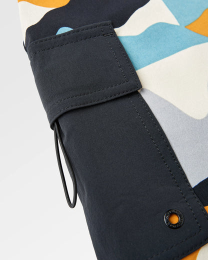 Cutback NetPlus® 17" Boardshort - Vista Patchwork Arctic - Flatlay