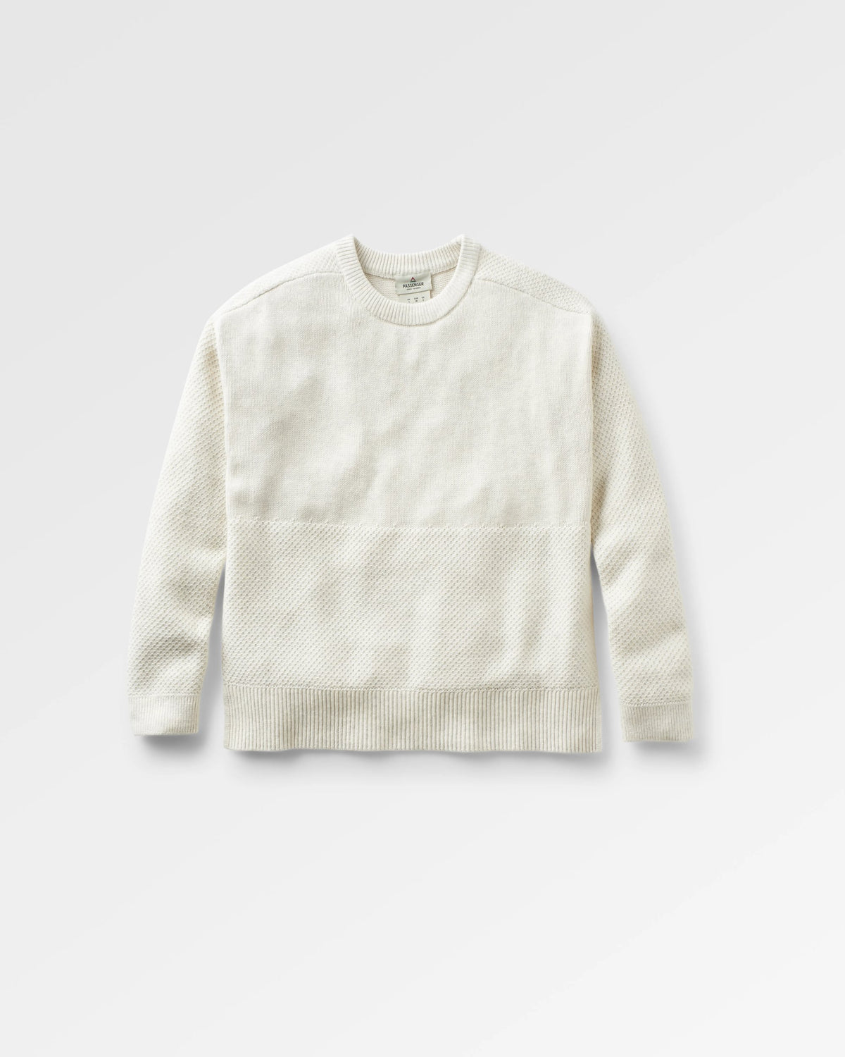 Cove Knitted Jumper - Off White - Flatlay