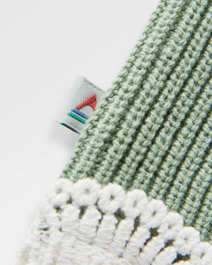 Vintage Knitted Vest - Pistachio - Flatlay