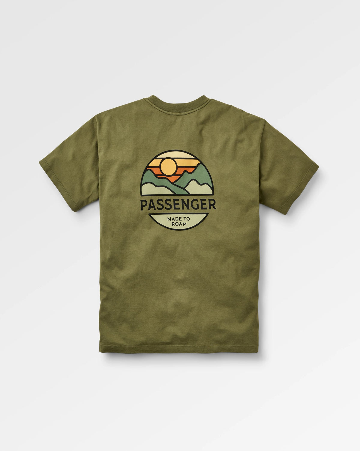 Laidback Relaxed Fit T-Shirt - Khaki - Flatlay