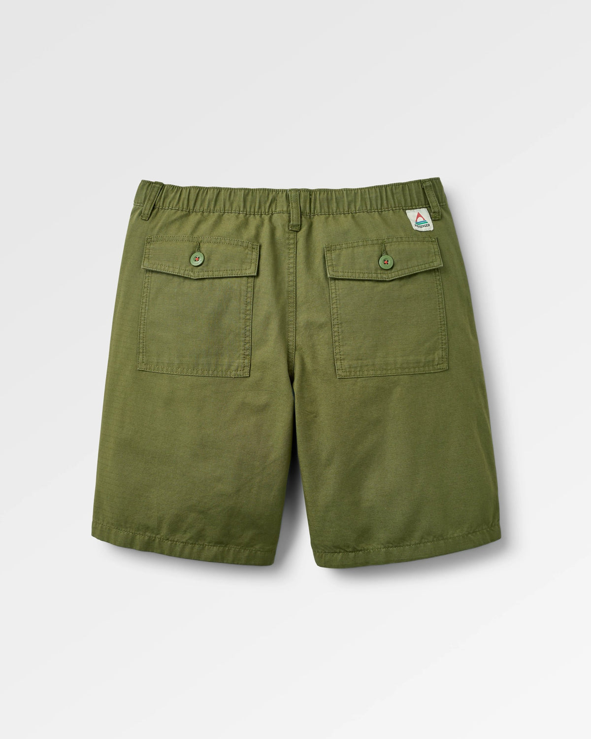 Rif-Raf Cotton Ripstop Short - Khaki - Flatlay