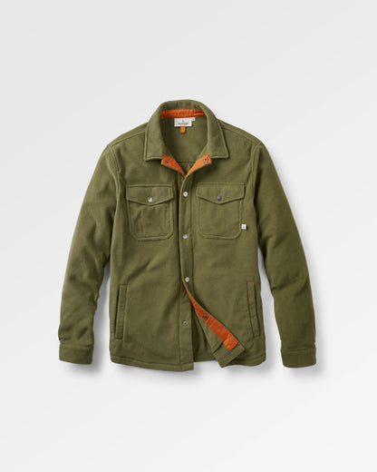 Maple Polar Fleece Shirt - Khaki - Flatlay