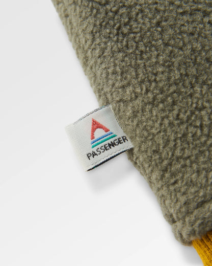 Caspian 1/2 Zip Polar Fleece - Dusty Olive - Flatlay