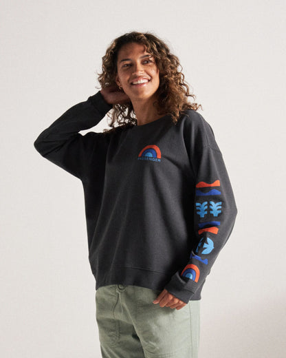 Papercut Sweatshirt - Black - Studio Model