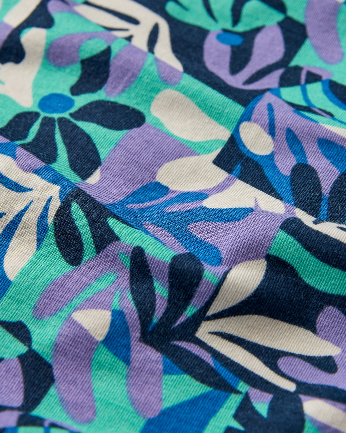 Day Dream Trouser - Mountain Foliage Purple - Flatlay
