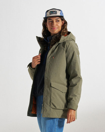 Alaska Insulated Parka - Dusty Olive - Studio Model