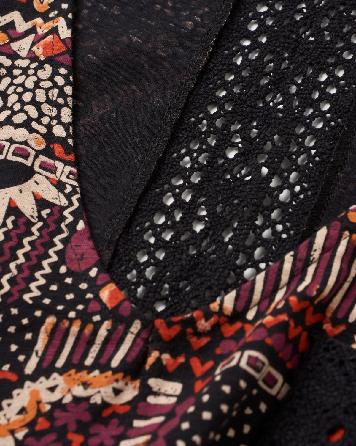 Rivergate Dress - Vintage Patchwork Black/Multi - Flatlay
