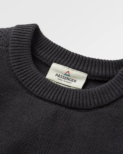 Cove Knitted Jumper - Black - Flatlay