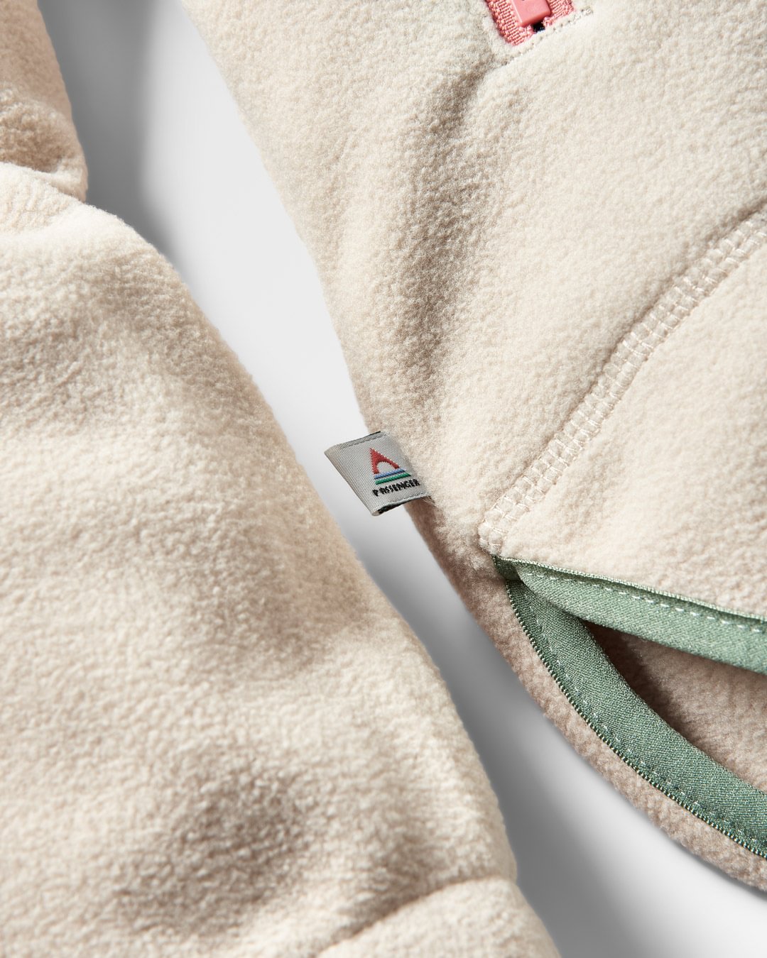 Juana Polar Hooded Fleece - Oatmeal - Flatlay