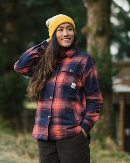 Stella LS Shirt - Rich Navy/ Red Ochre Check - Lifestyle