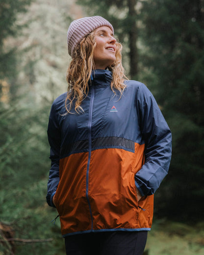 Viento Windshell Jacket - Dark Denim/Sunset Orange - Lifestyle
