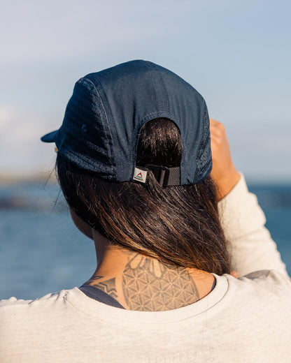 Beyond 5 Panel Cap - Deep Navy - Lifestyle - Female