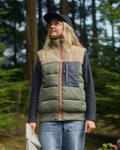 Inspire Insulated Gilet - Dusty Olive - Lifestyle