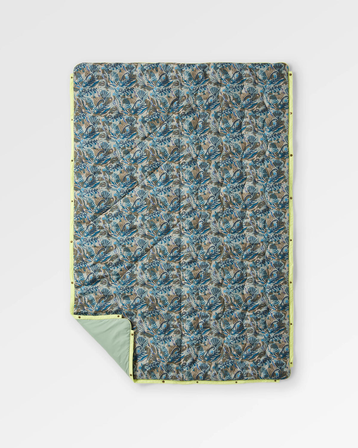 Van Ripstop Blanket - Abstract Seaweed Pistachio - Flatlay