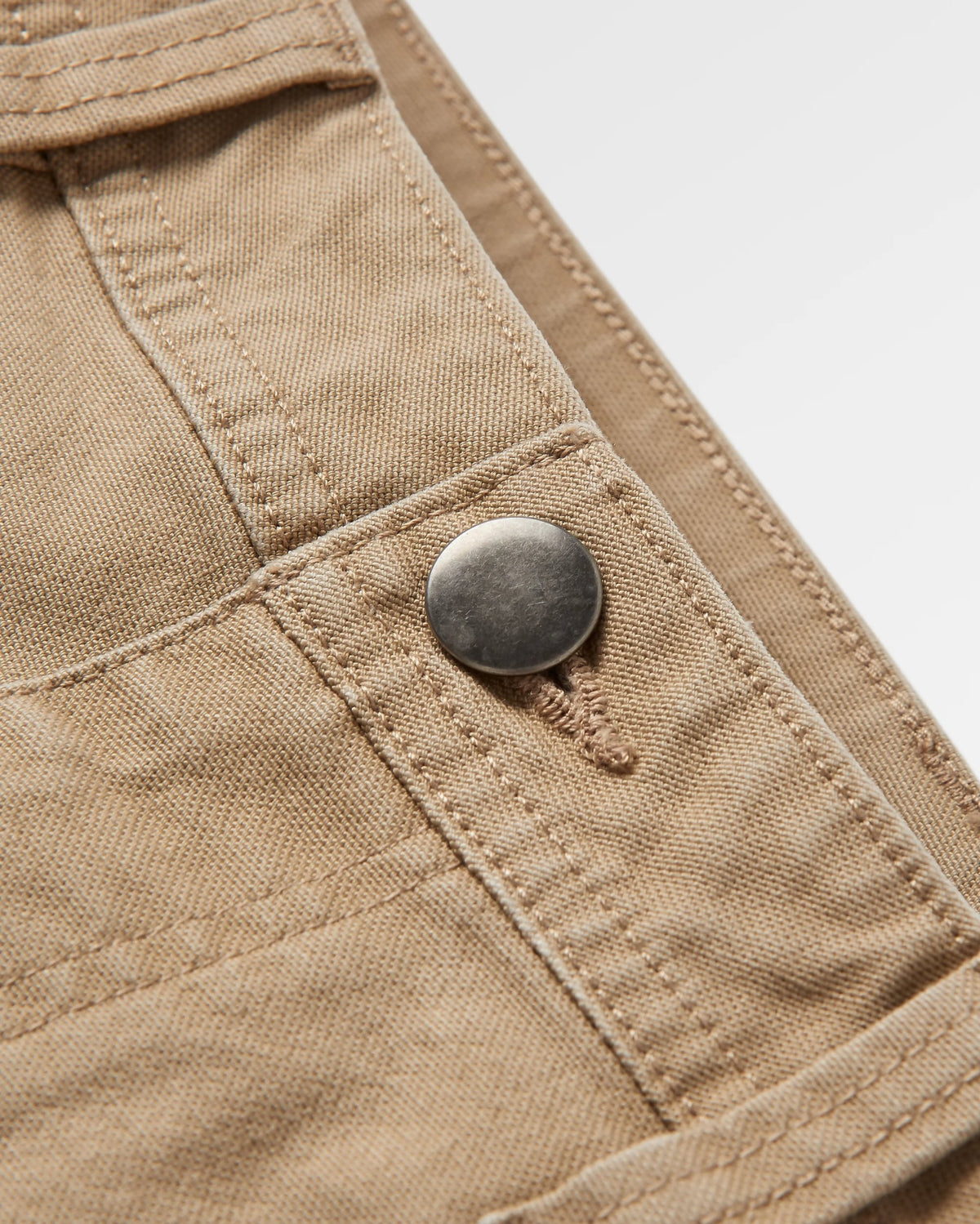 Vantage Cotton Canvas Trouser - Biscuit - Flatlay