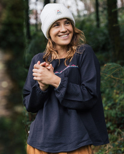 Petal Cotton LS Top - Black - Lifestyle