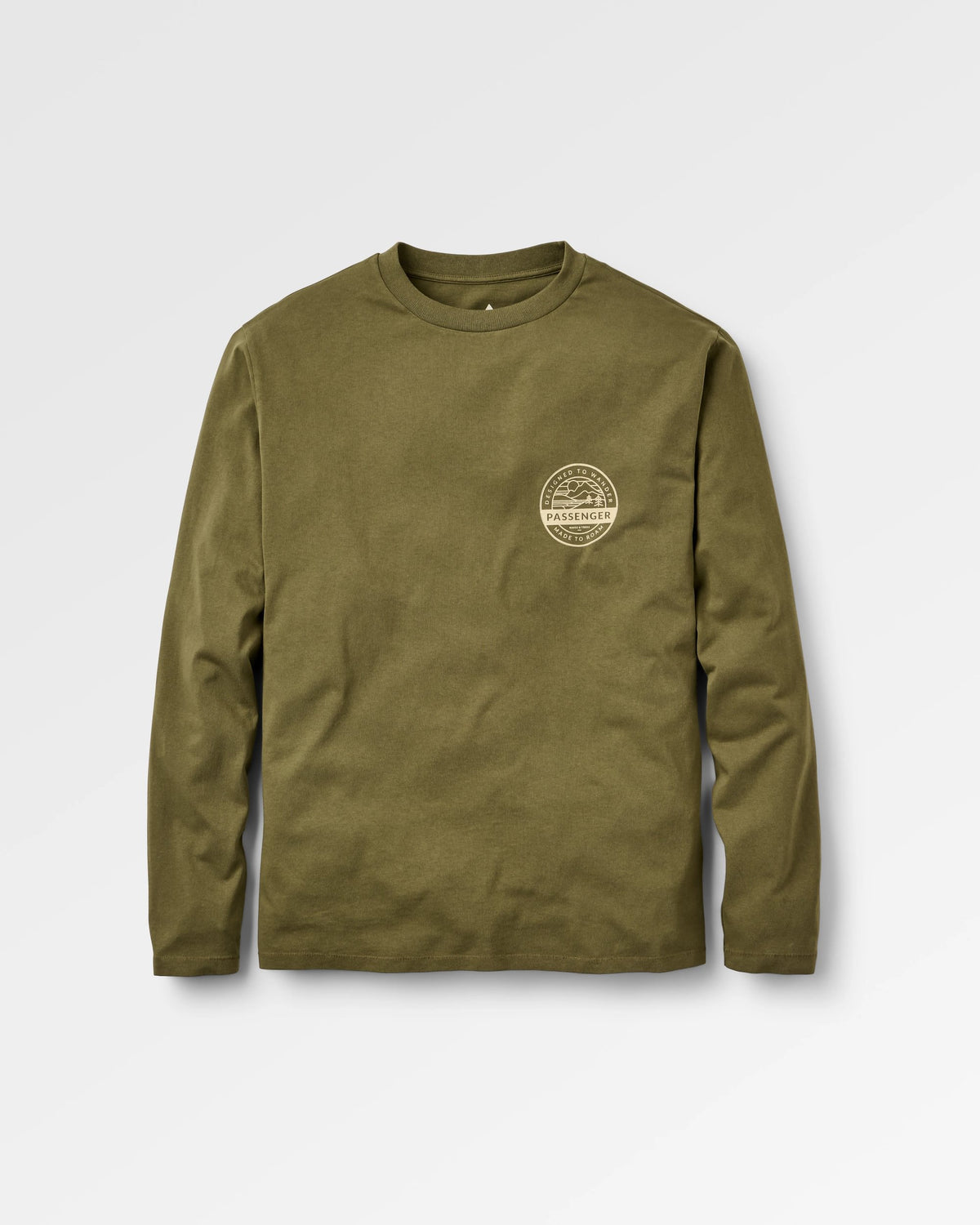 Odyssey LS T-Shirt - Dark Olive - Flatlay