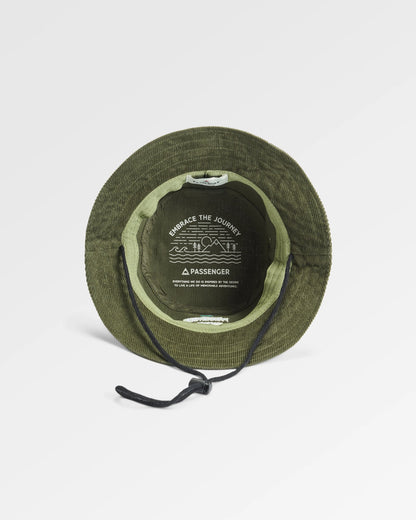 Forest Cord Bucket Hat - Khaki - Flatlay