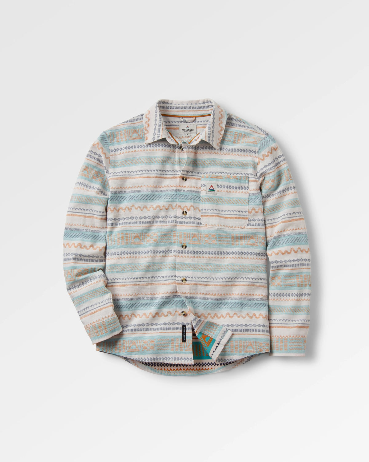 Amboro Shirt - Patchwork Stripe Birch - Flatlay
