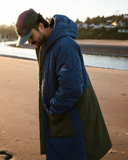 Campscape Fleece Lined Parka - Khaki/Dark Denim - IGC - Male