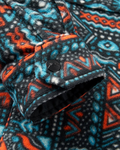 East Polar Fleece Shirt - Elemental Geo Black - Flatlay
