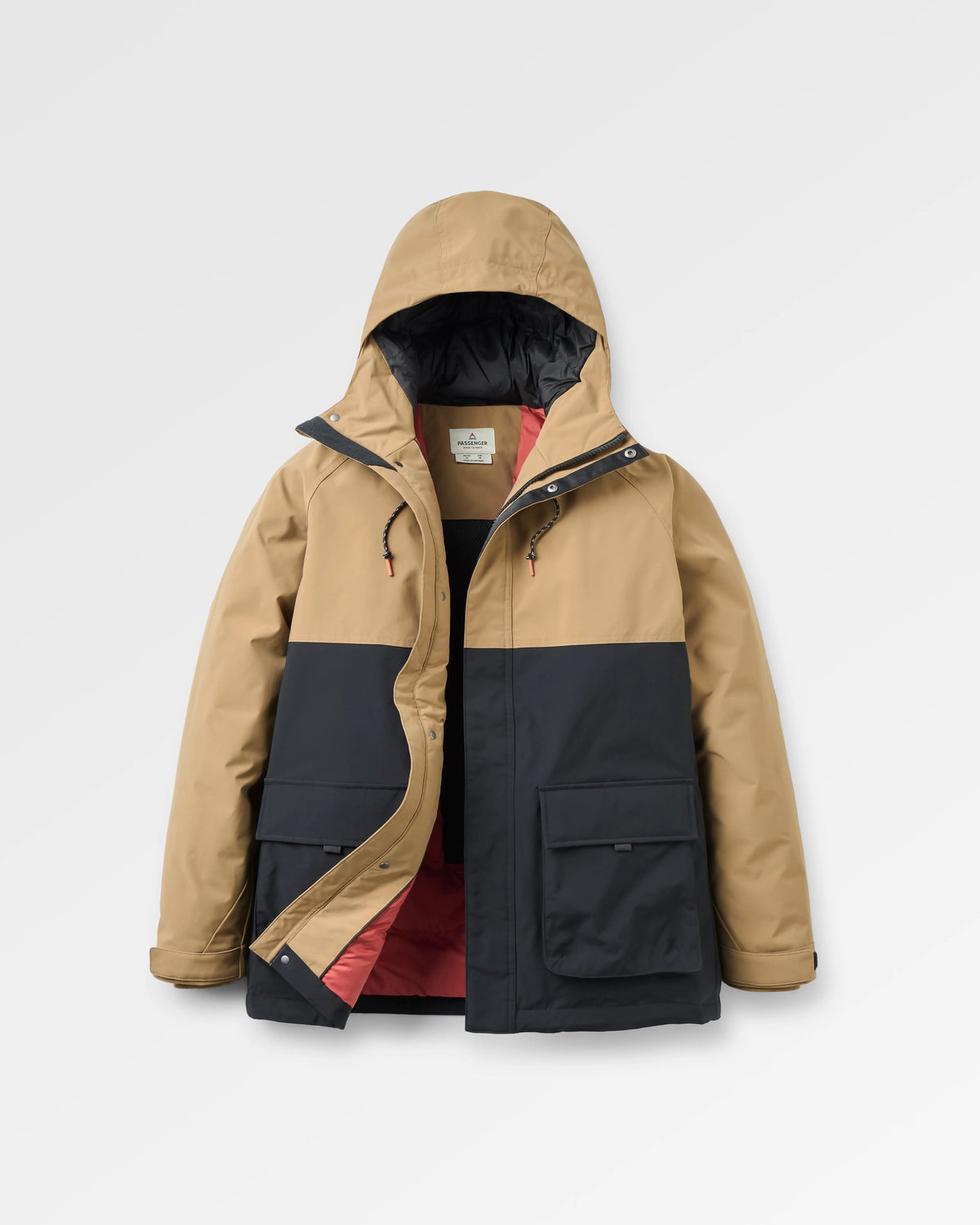 Baltic Insulated Parka - Caramel/Black - Flatlay