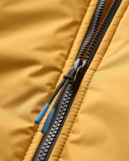 Escapism Sherpa Lined Changing Robe - Spruce Yellow - Flatlay