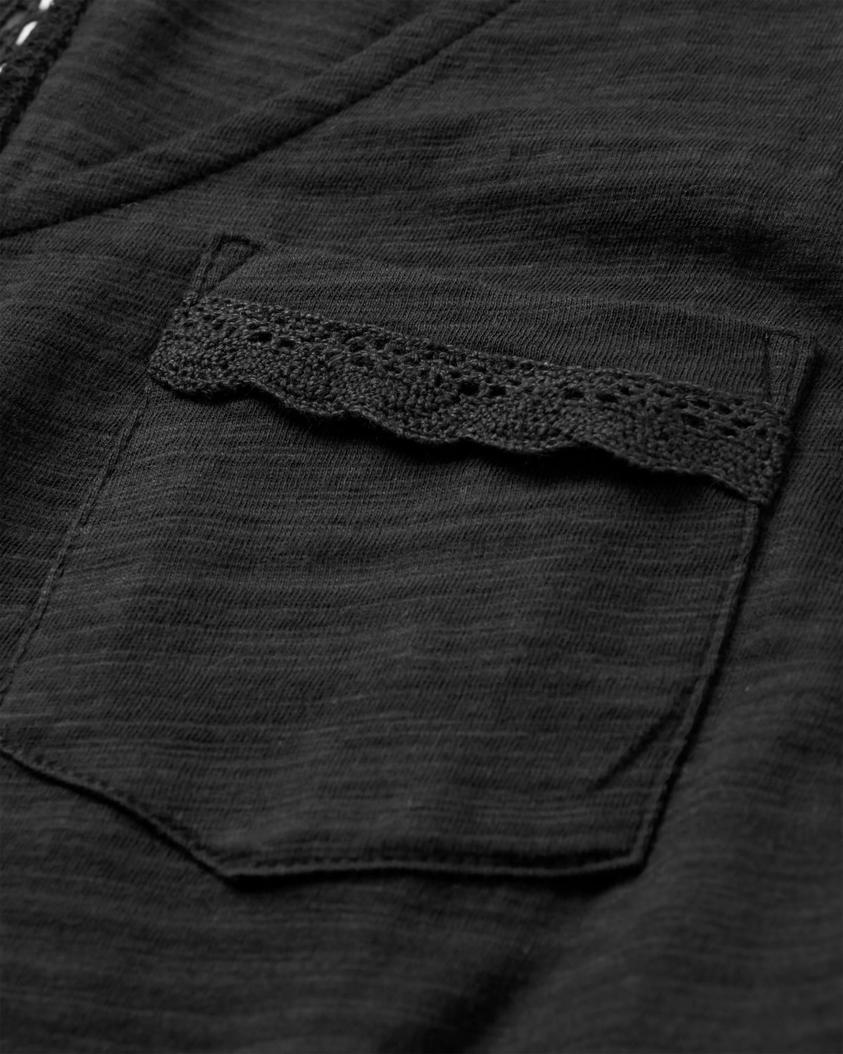 Rivergate Top - Black - Flatlay