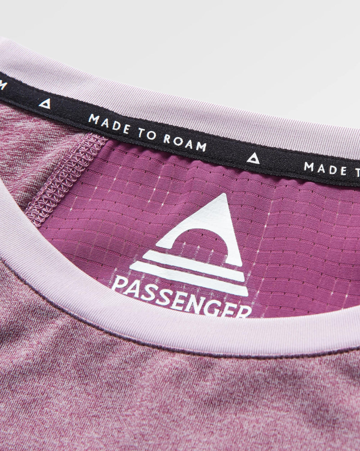 Pacifica Active LS Top - Berry Marl - Flatlay