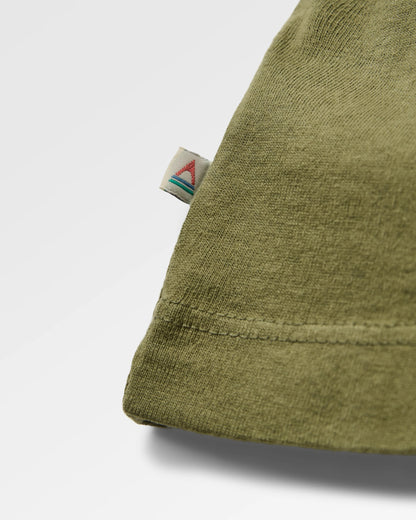 Laidback Relaxed Fit T-Shirt - Khaki - Flatlay