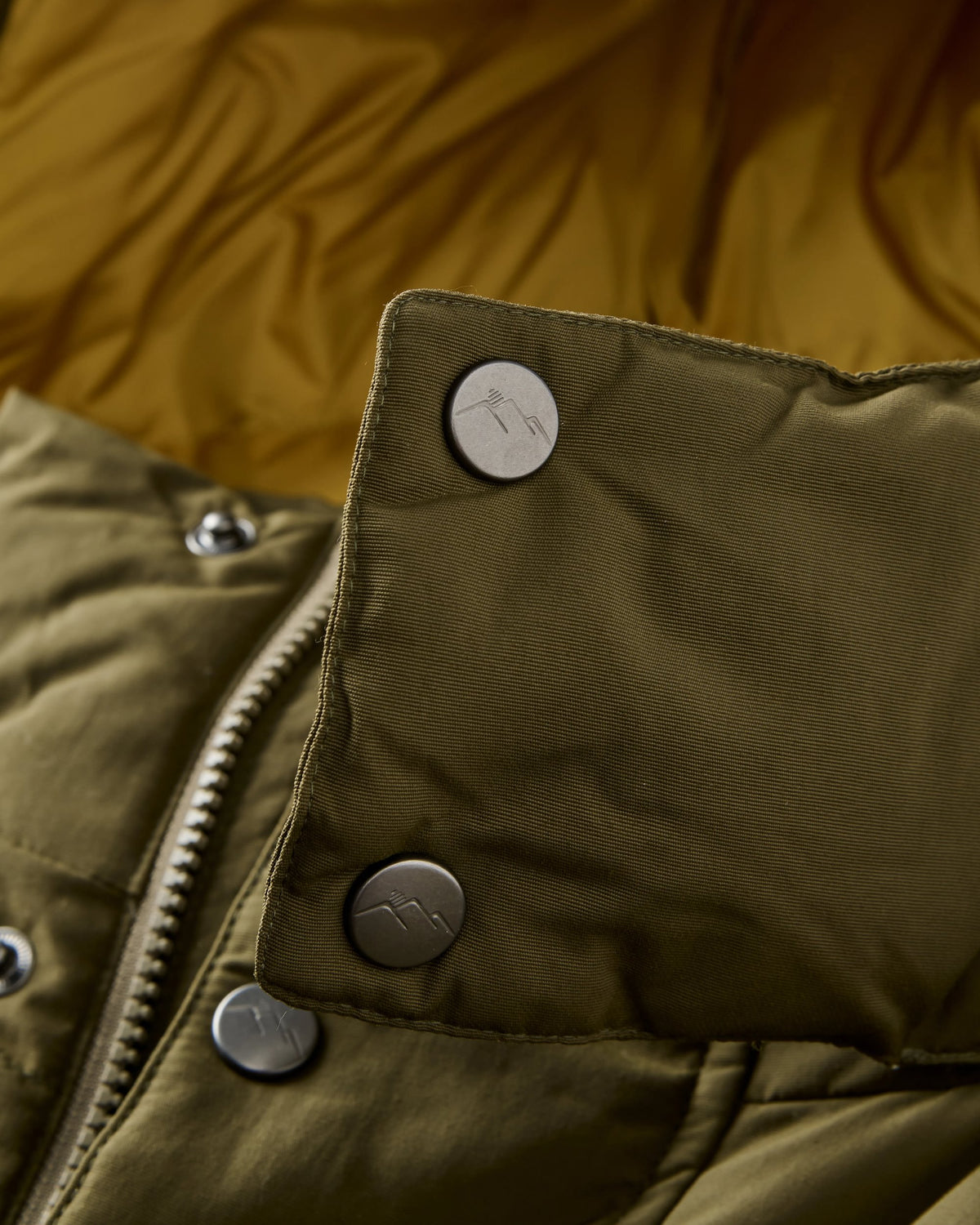 Grounded Down Jacket - Dark Olive - Flatlay