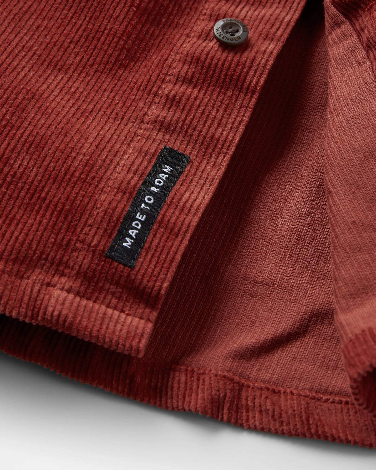 Backcountry Cord Shirt - Red Ochre - Flatlay
