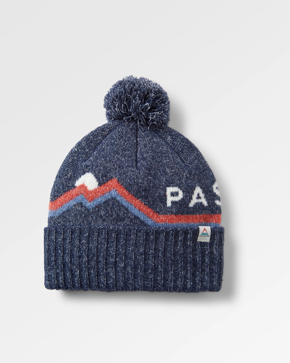 Passenger Bobble Hat - Rich Navy - Flatlay