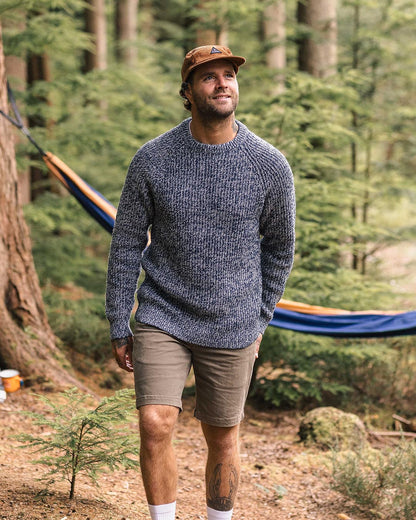 Fog Knitted Jumper - Grey Marl - Lifestyle