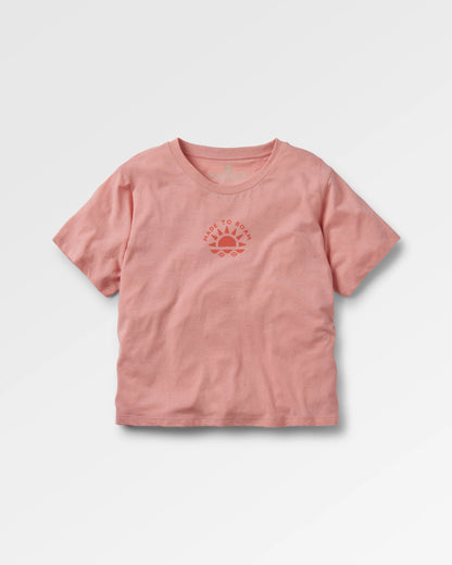 Sunburst T-Shirt - Soft Shell Pink - Flatlay