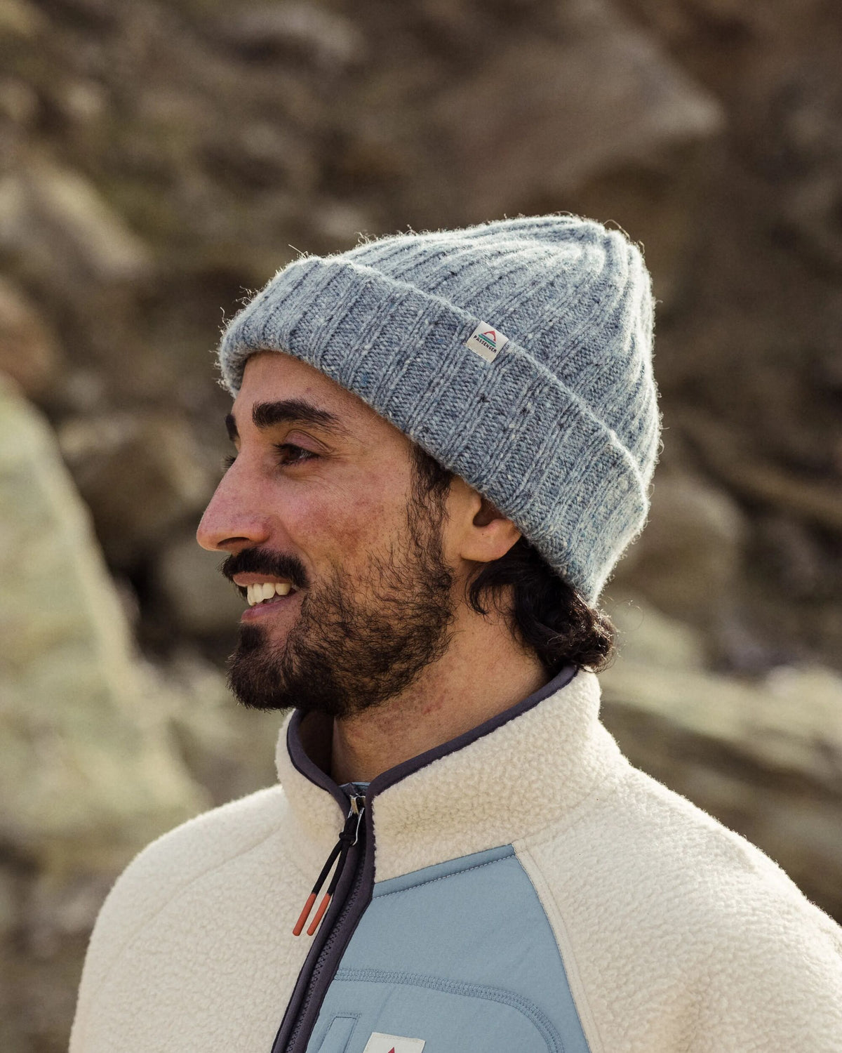 Fisherman Merino Wool Beanie - Arctic - Lifestyle - Male